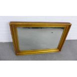 Rectangular gilt framed wall mirror, 58 x 78cm