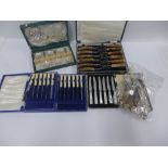 A quantity of Epns flatware, etc (a lot)