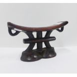 Tsonga wooden neckrest with a good patination, 23 x 14cm