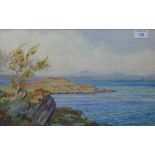 P .MacGregor Wilson, RSW, a watercolour of a Highland Loch, signed and framed under glass, 48 x 29cm