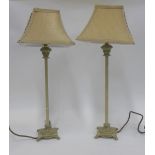 Pair of table lamps with shades, (2)