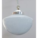 Modern opaque white glass ceiling light