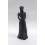 Anne Davidson, bronzed composition figure 'Mary Queen of Scots', 25cm high