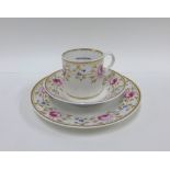Bloor Derby coffee can, saucer and side plate trio (3)