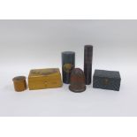 Collection of Tartan Ware and Mauchline Ware, (6)
