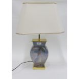 Goebel's porcelain table lamp and shade,