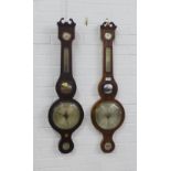 Two 19th century barometers to include one by P.Corti, Exeter, (2)