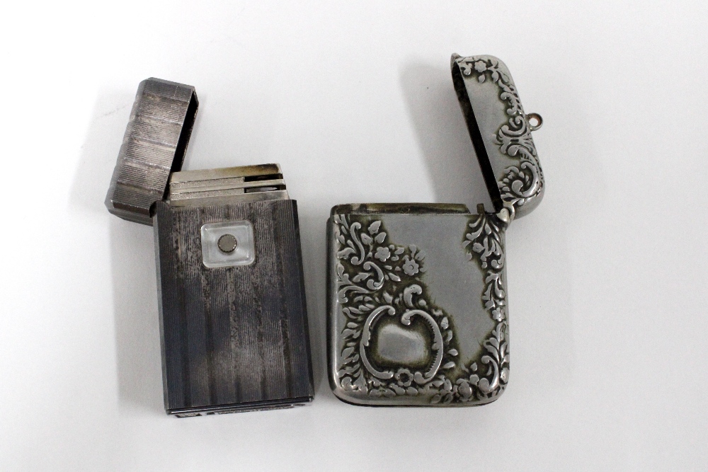 A collection of late 19th & early 20th century silver plated items to include a Colibri lighter, - Image 2 of 3