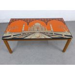 Vintage 'Taj Mahal' coffee table, 97 x 39 x 50cm