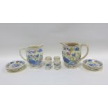 Collection of Masons Regency pattern pottery to include four egg cups, two jugs and eight saucers