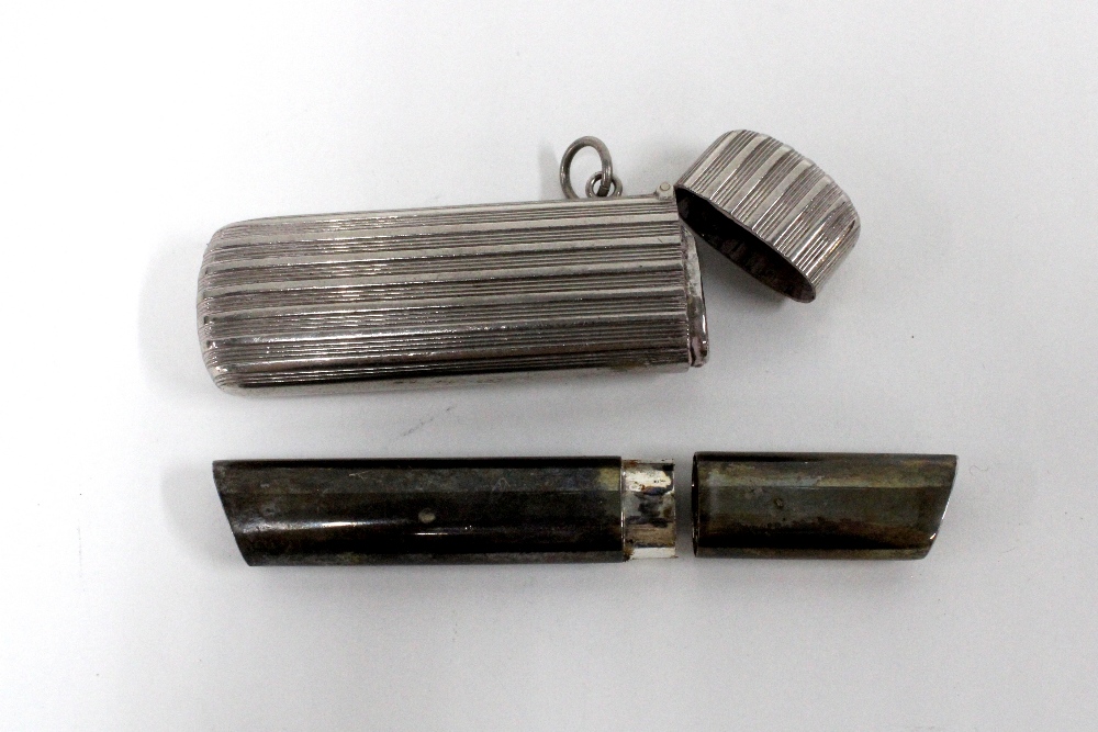 A collection of late 19th & early 20th century silver plated items to include a Colibri lighter, - Image 3 of 3