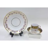 19th century Spode coffee can and saucer together with a Coalport saucer (3)