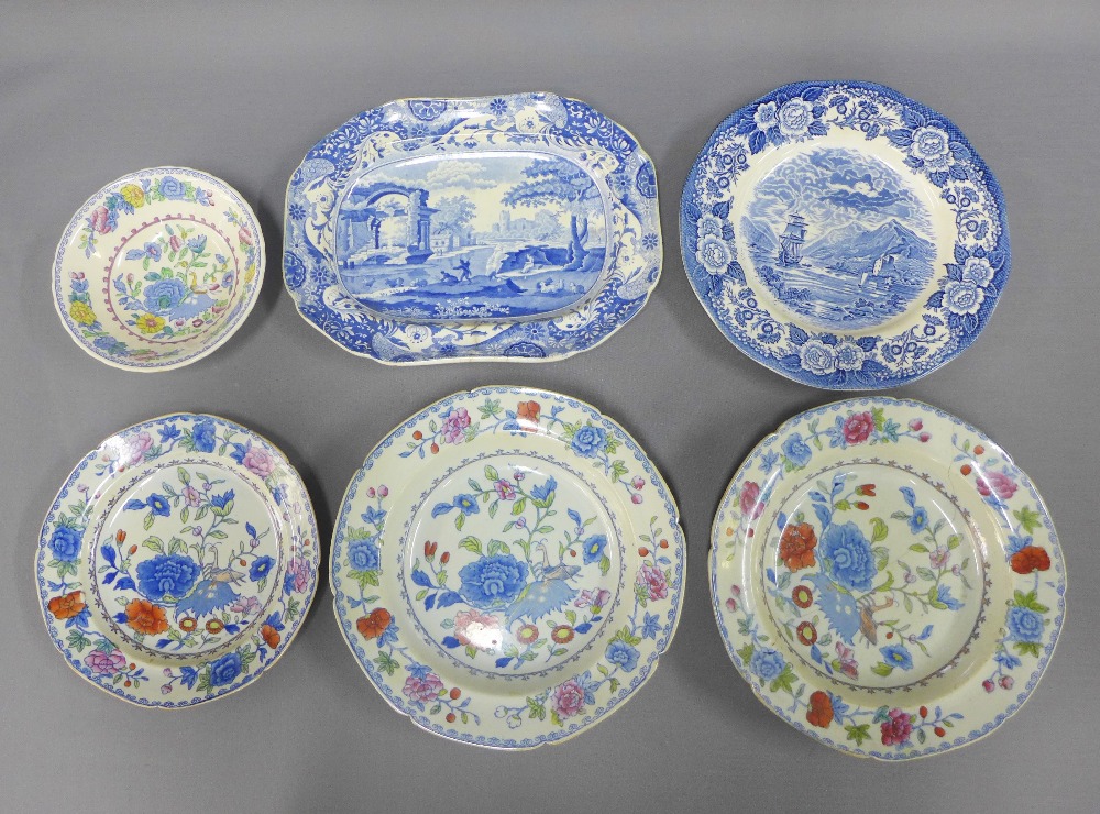 Collection of Staffordshire blue and white transfer printed pottery (a lot) - Image 5 of 5