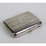 Early 20th century Birmingham silver cigarette case