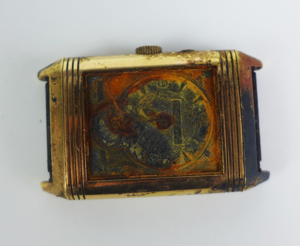 Scrap 18ct gold watch parts, fire damaged parts from a Gent's Ebel gold cased watch and a Gents's - Image 4 of 5