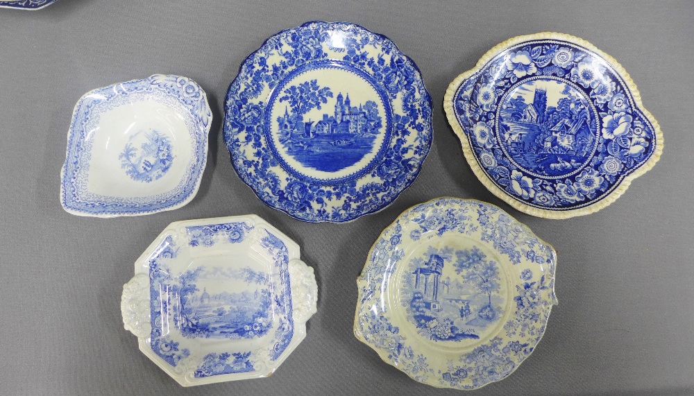 Collection of Staffordshire blue and white transfer printed pottery (a lot) - Image 2 of 5