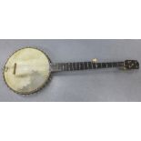 A vintage banjo