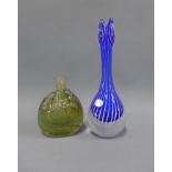 Art glass to include a Peter Layton small vase, signed and a an Orrefors beak vase, tallest 23cm (2)