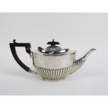 Edwardian silver Bachelors teapot, Birmingham 1906