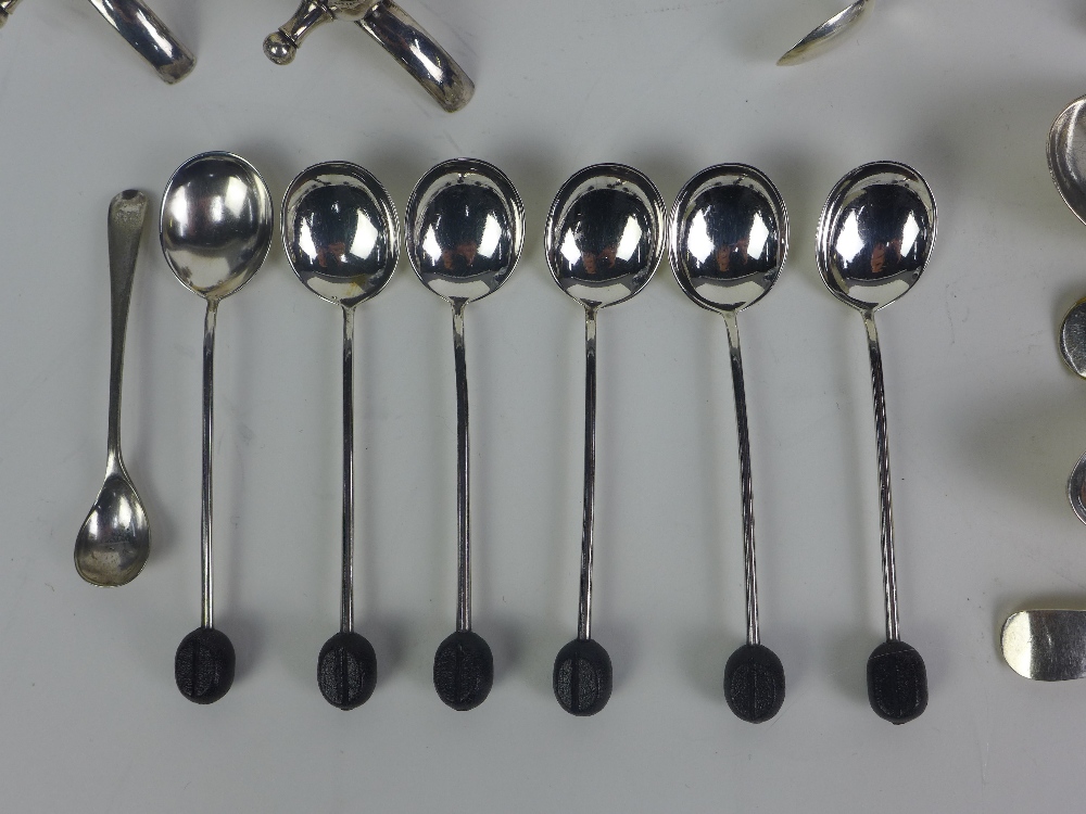 Mixed lot to include miscellaneous silver and Epns teaspoons, late 19th / early 20th century ivory - Image 2 of 4