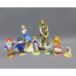 Collection of Beswick and other figures to include Noddy, etc (9) tallest 25cm