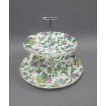 Royal Tudor Ware chintz pattern cake stand