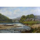 John Blake MacDonald, RSA (Scottish 1829 1901) The River Tweed, oil on canvas, signed, in an