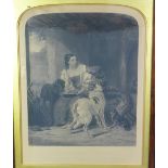 The Keeper's Daughter, a 19th century print, under glass within a rosewood frame, size overall 68