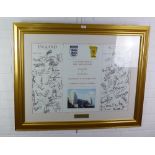 England Versus Scotland Wednesday 17th November 1999, Euro 2000 Qualifier, Wembley, a large singed