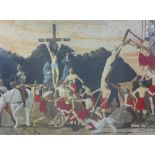 George F. Martin (SCOTTISH) 'Crucifixion'. oil, signed and dated 1948, framed under non