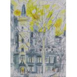 Richard De Marco CBE HRSA RSW SSA (SCOTTISH b 1930), 'Magdalene Chapel, Cowgate', coloured print,