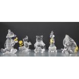 Set of six Lennox Disney Showcase Collection Winnie The Pooh figures to include Piglet, Eeyore,