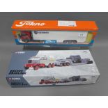 Corgi Classics Heavy haulage vehicle and a Tekno Scania truck, both boxed (2)