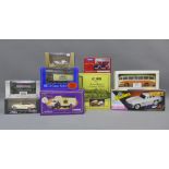 A group of nine various model die cast cars and vehicles to include Corgi, First Editions, etc (9)