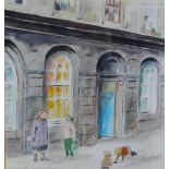 Louise Annand (Scottish 1915 - 2012), 'Minerva Street, Glasgow', watercolour, signed and dated '