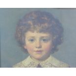 19th century school, a boy in a lace collar, an oil on canvas laid down, apparently unsigned,