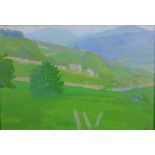 Llangollen, an oil on board, apparently unsigned, framed, 19 x 13cm