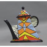 Lorna Bailey Enigma pattern teapot, signed numbered 98 / 150,