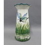 Wemyss Ware Grosvenor vase in Dragonlies pattern, early 20th century, decorated by Edwin Sandllands,