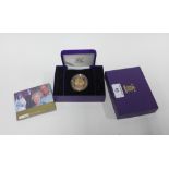 Royal Mint 2007 Diamond Wedding gold proof Crown coin, boxed, with certificate number 1806