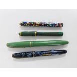 Four early 20th century fountain pens to include Rosemary - thanks for Remembrance, Conway 150 & The