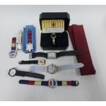 Collection of lady's wrist watches to include Giorgio of Beverly Hills, etc (a lot)