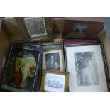 Quantity of 19th century and later prints, etc (a lot)