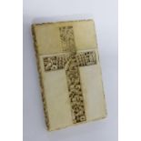 Late 19th / early 20th century Canton carved ivory visiting card case, 10 x 6.5cm