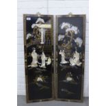 Two chinoiserie panels, 30 x 94cm (2)