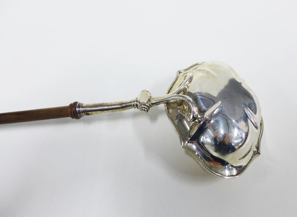 George III silver punch ladle John Mackay, Edinburgh, 1761, 39cm long - Image 3 of 5