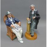 Two Royal Doulton figures to include Taking Things Easy HN2677 & The Lawyer HN3041, tallest 22cm (