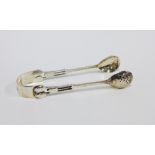 Pair of Arts & Crafts silver sugar tongs, A.E Jones, Birmingham 1909