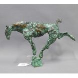 Zoe Rubens 'Balancing Mare' a bronze sculpture, 19 c 32cm