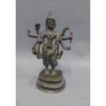 Bronze Indian deity figure, 20cm high